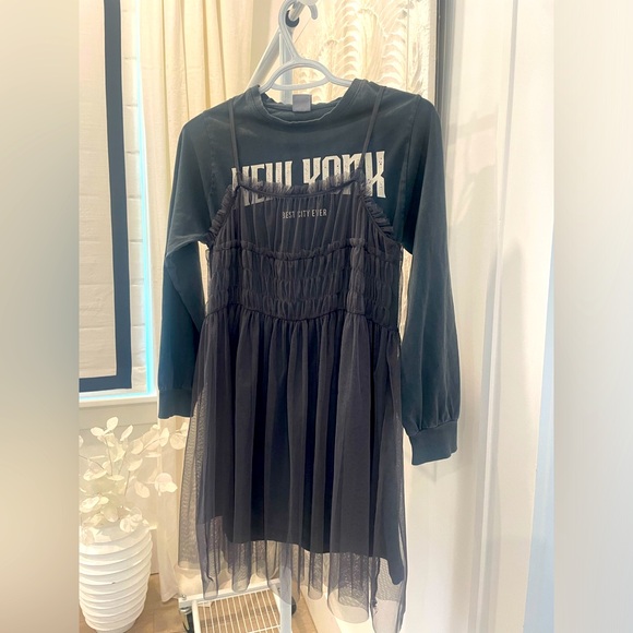 Zara Girls Sweater Tulle Dress size 10 - Picture 2 of 9
